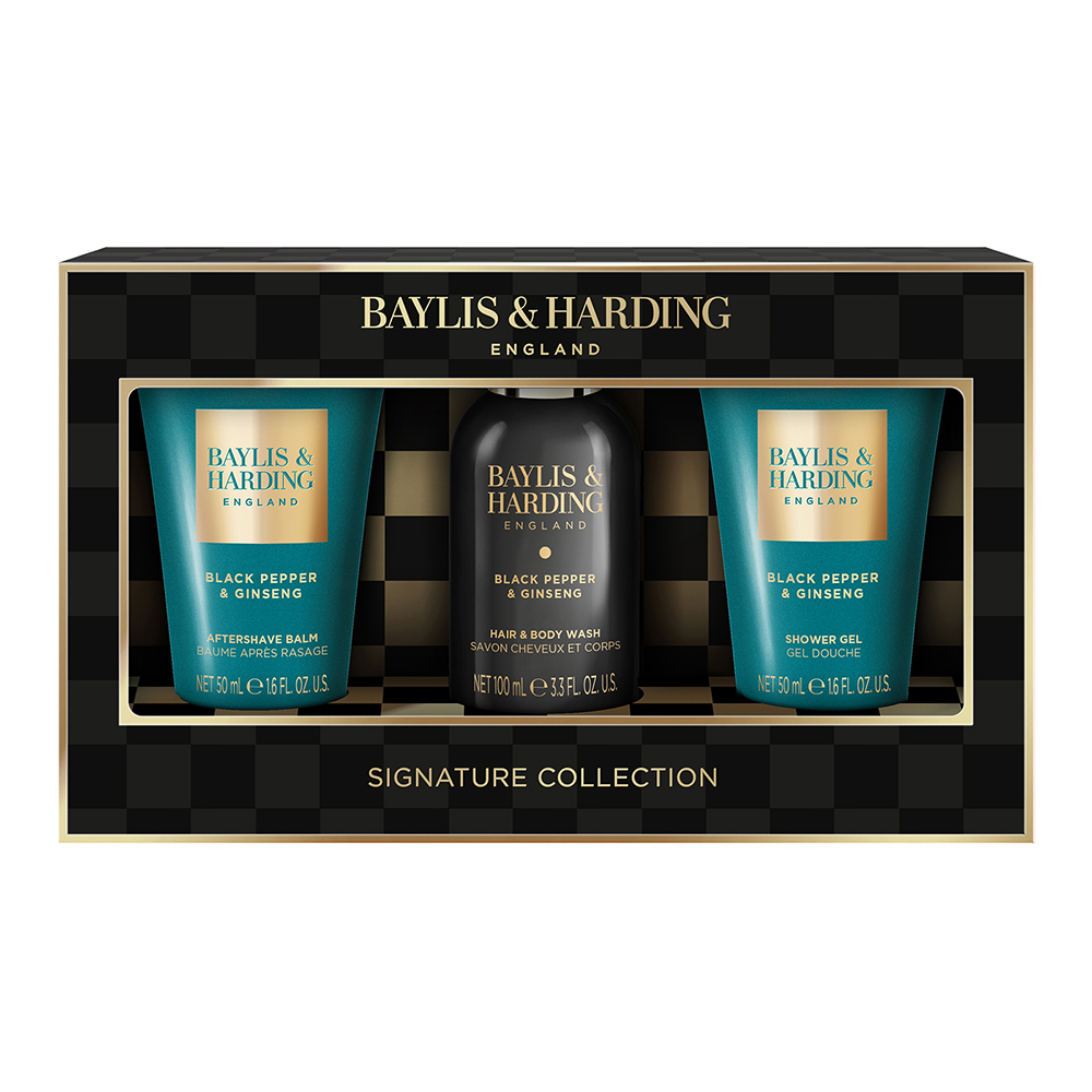 Black Pepper & Ginseng Men's Luxury Mini Trio Gift Set