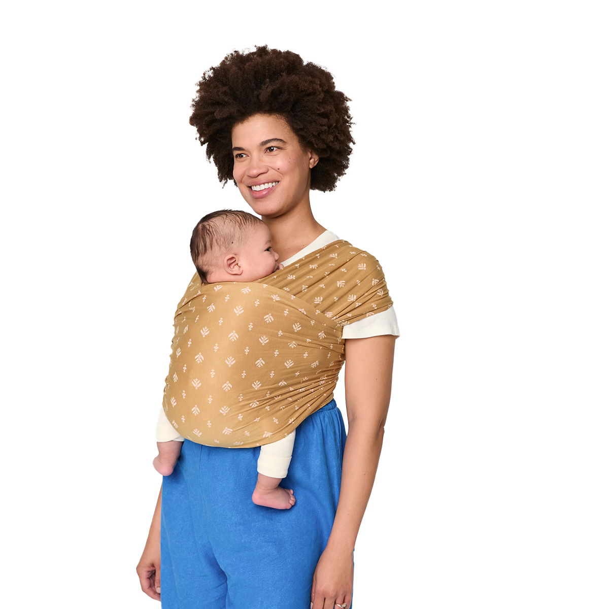Aura Wrap Knit Soft Camel Harvest Bärsjal