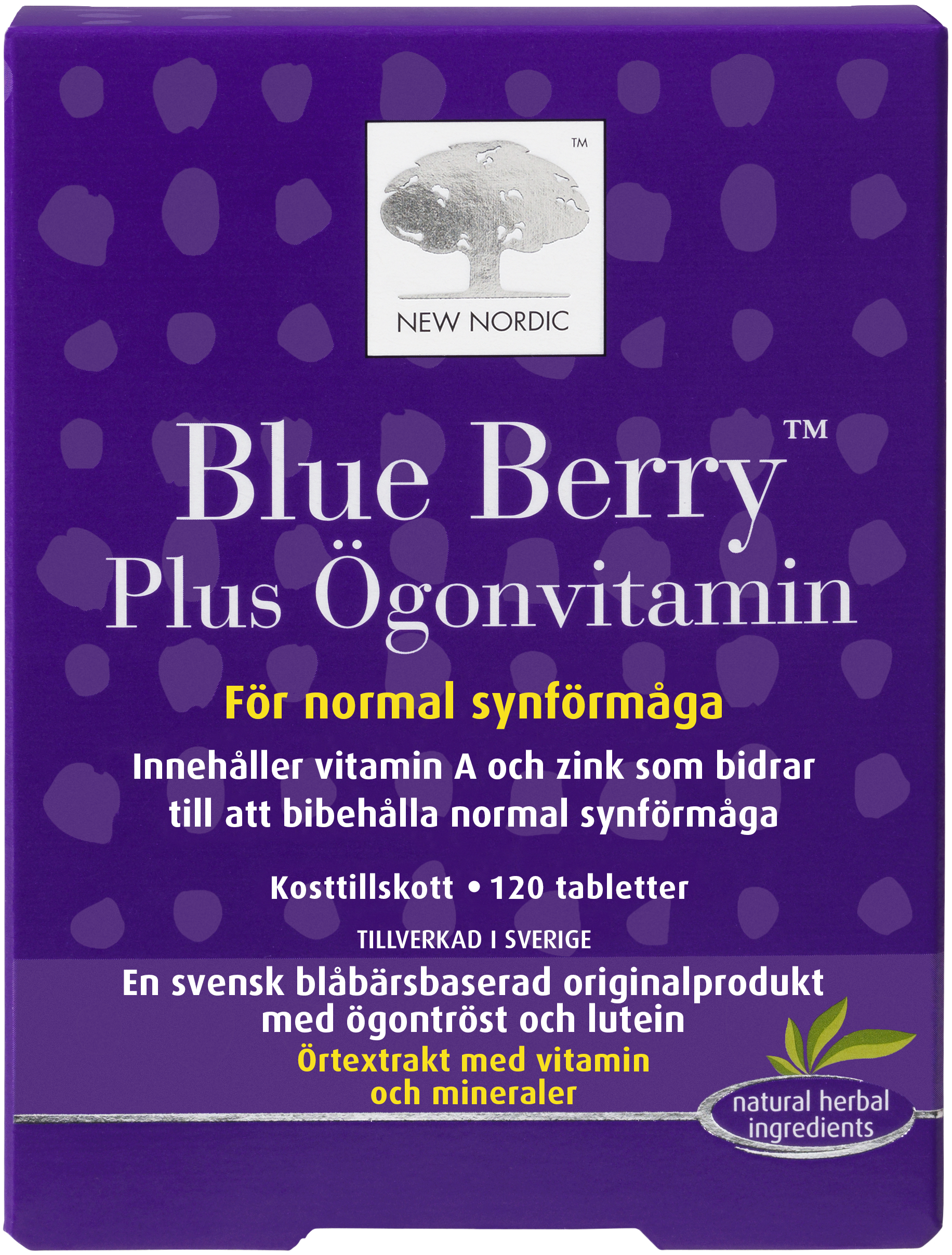 Blue Berry Plus Ögonvitamin 120 tabletter