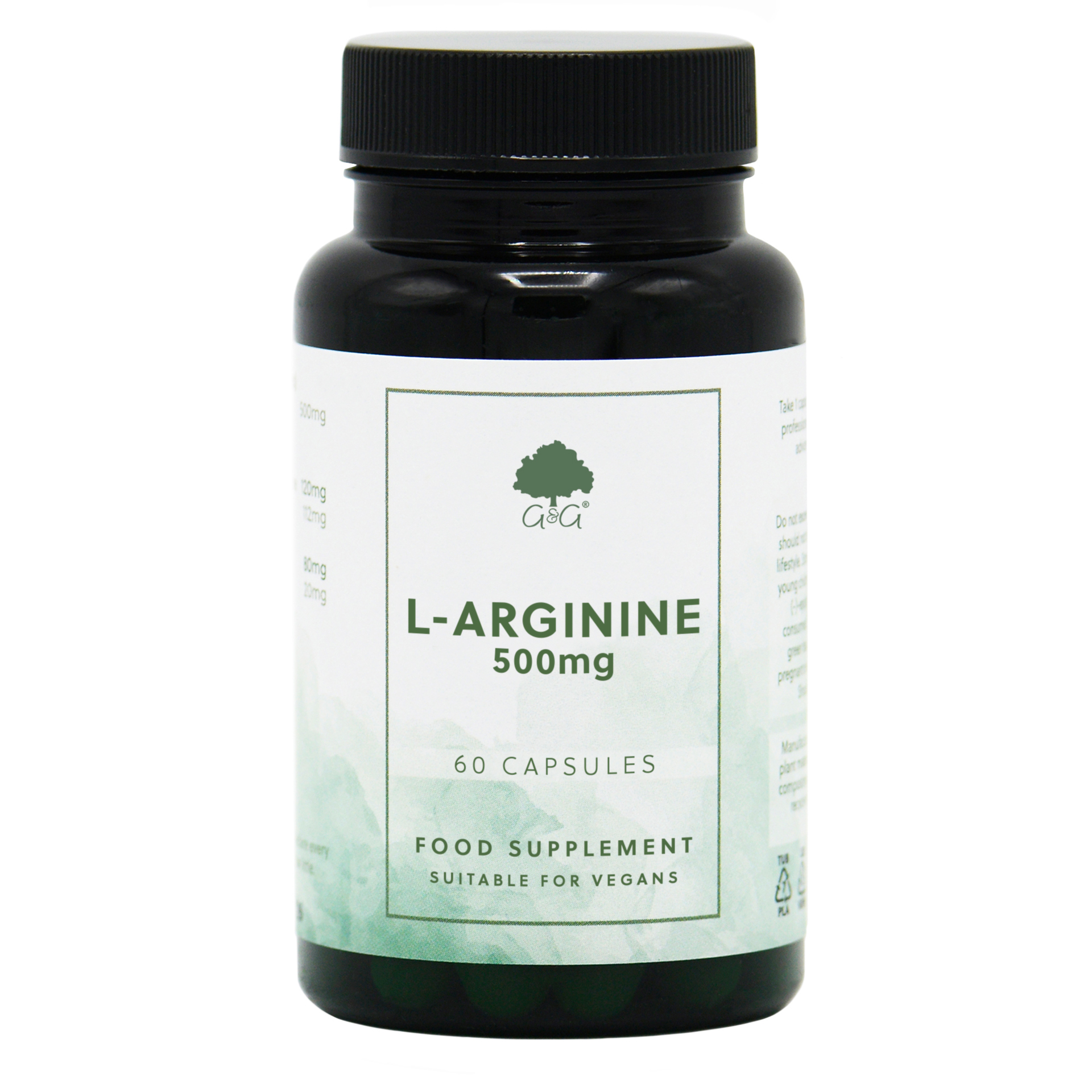 G&G L-Arginine 500mg 60 kapslar