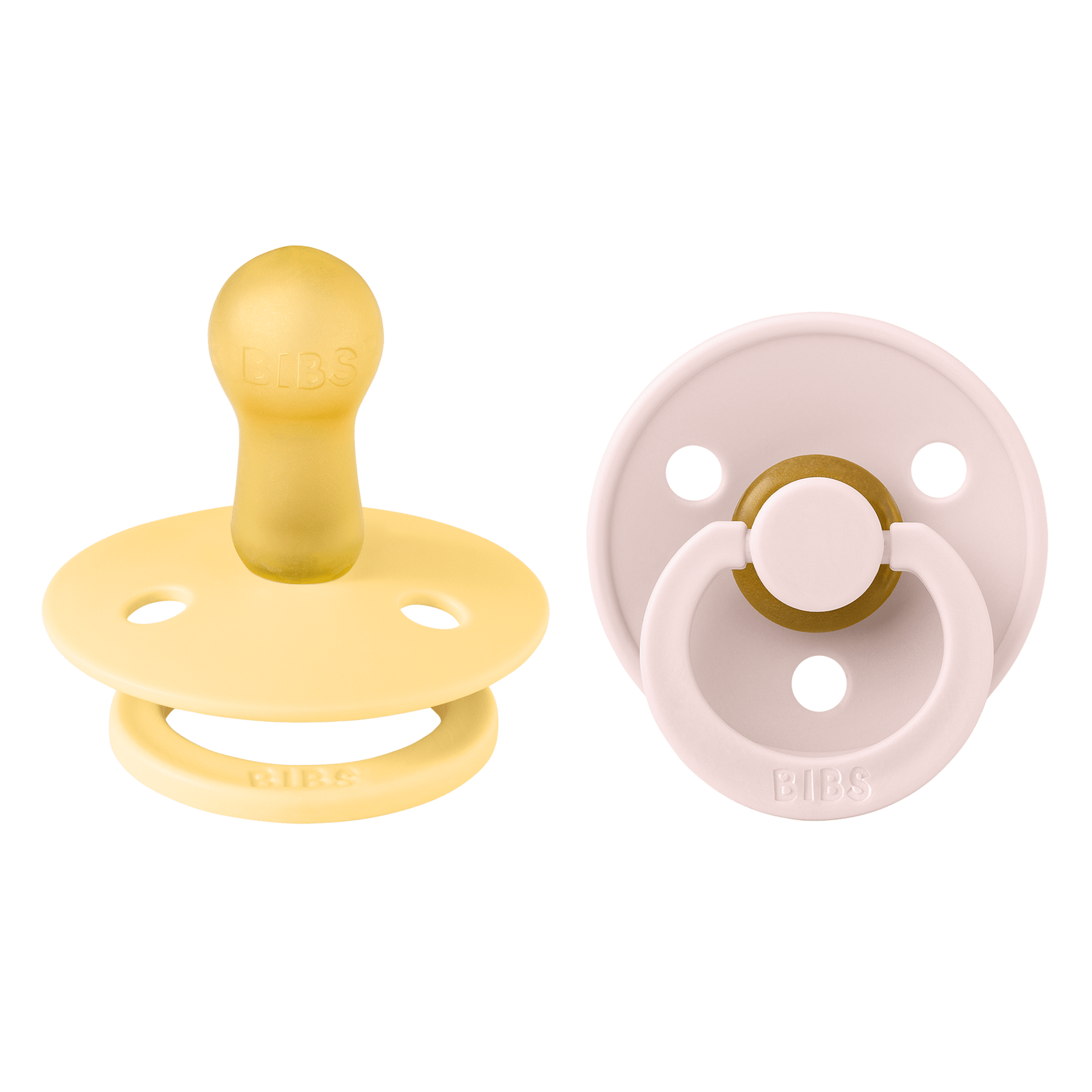 Pacifier Colour Latex 6+ månader Size 2 Pale Butter/Petal 2 st