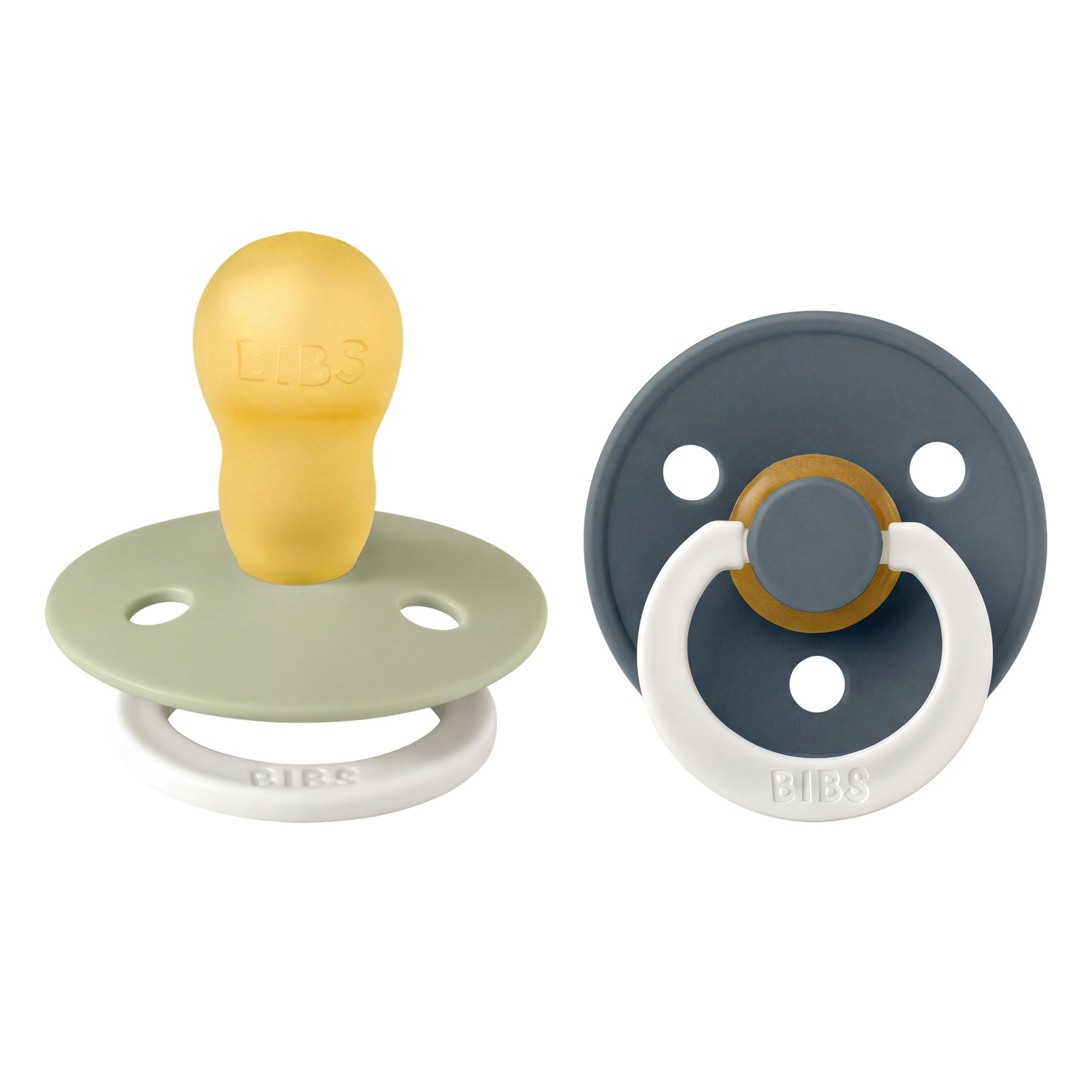 Pacifier Colour Latex Sage Glow/Pine Glow Size 3 2pcs