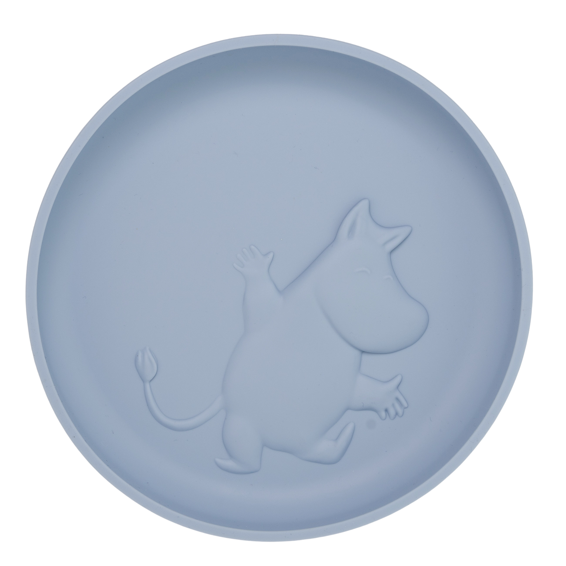 Mumin Silikon Tallrik med Sugkopp Sky Blue