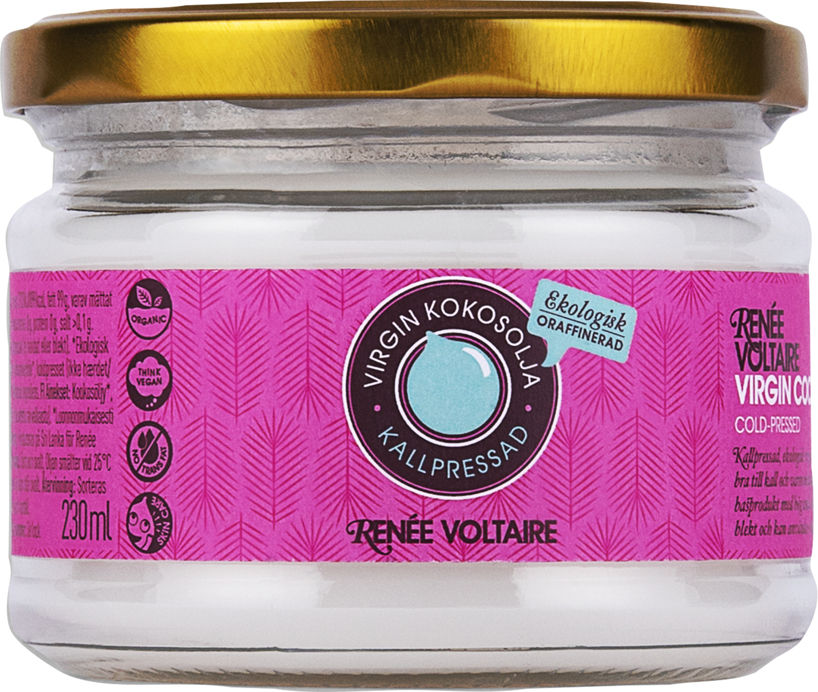 Virgin Kokosolja Kallpressad EKO 230 ml