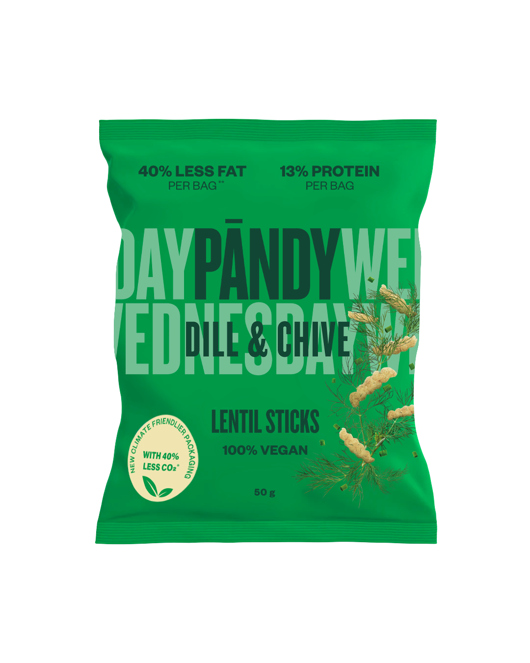 Pändy Lentil Sticks Dill & Chive 50 g