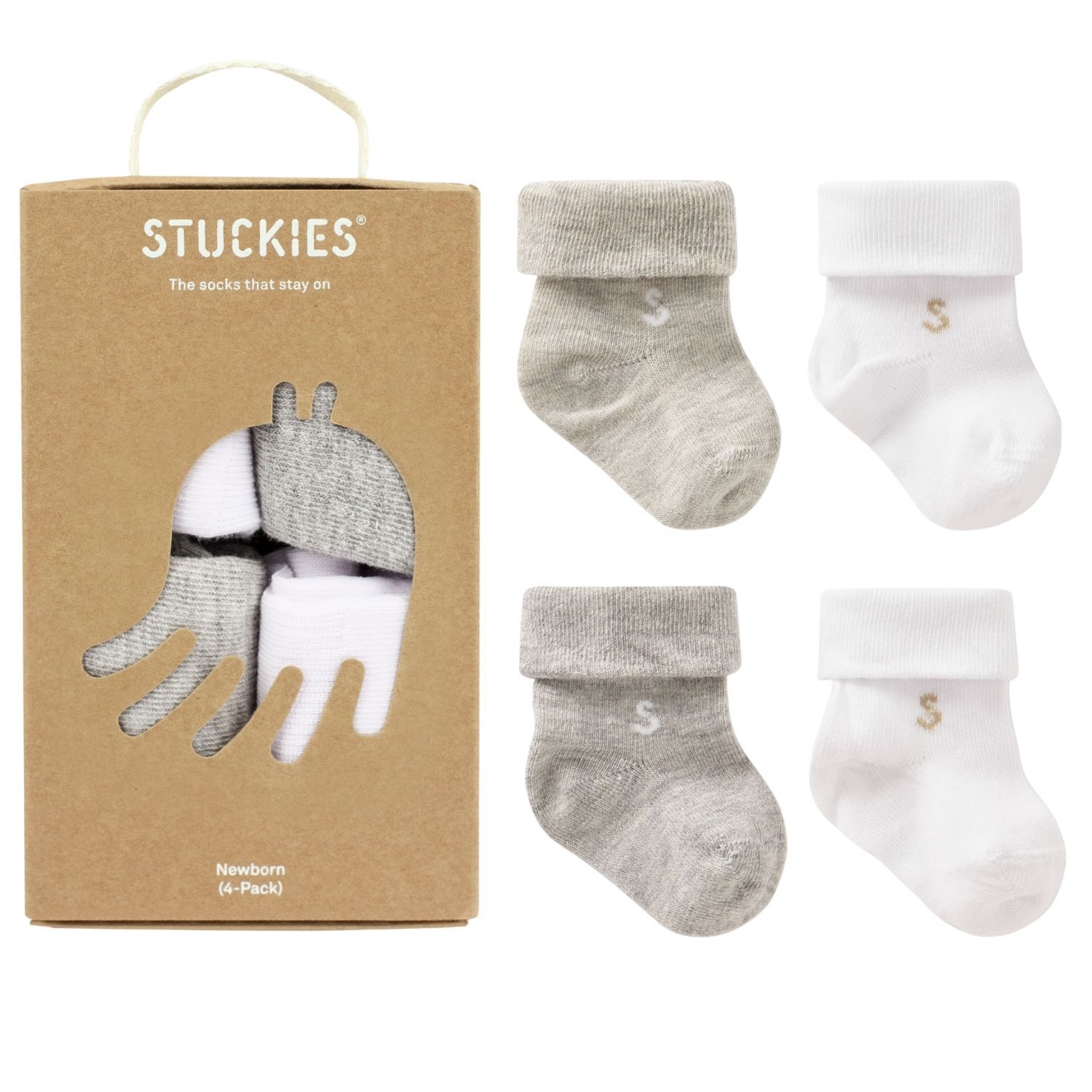Strumpor för nyfödd Basics 4-pack