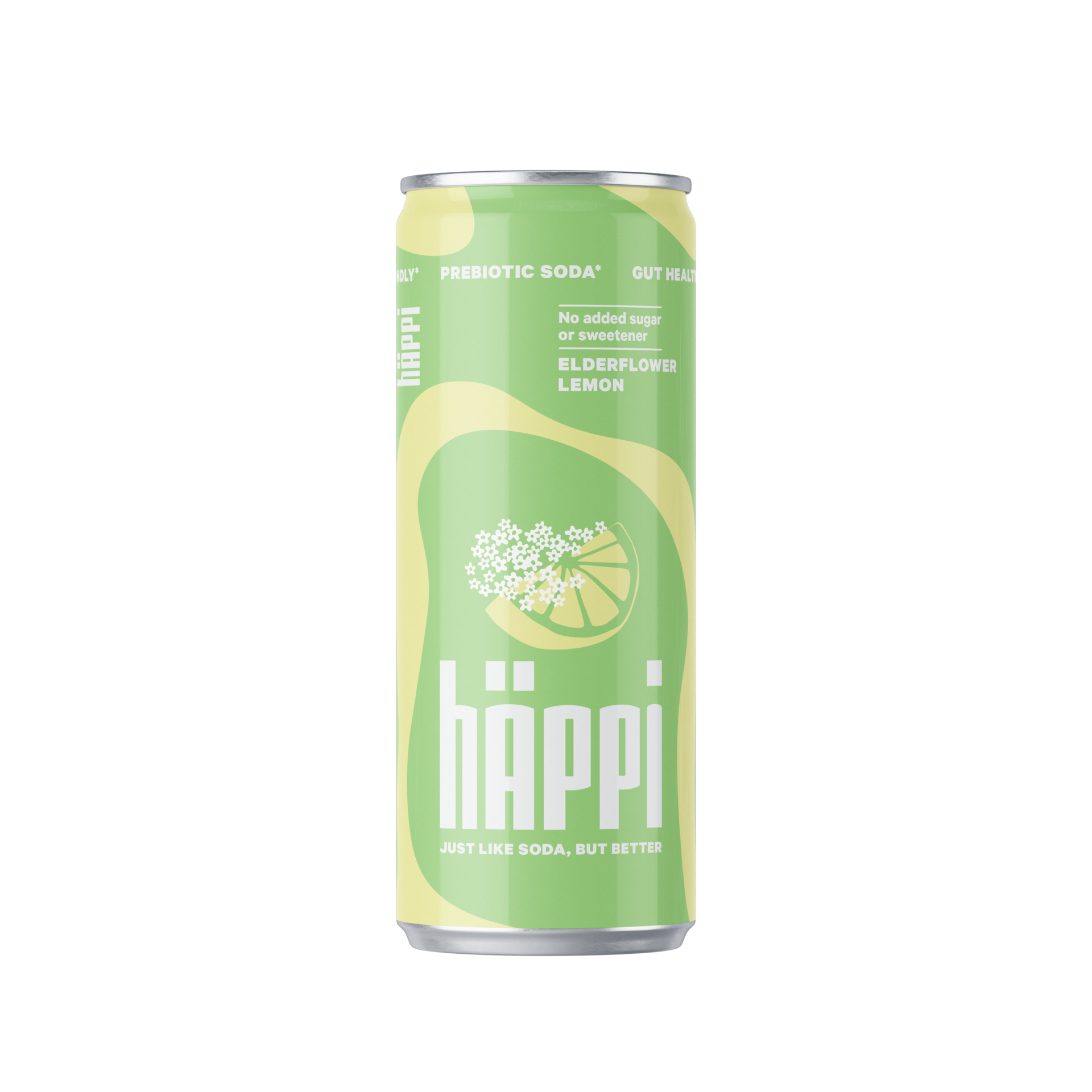 Prebiotisk läsk Elderflower Lemon 330 ml