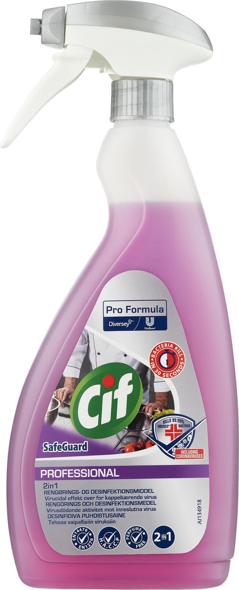 Professional 2in1 Rengöring och Desinfektion 750 ml