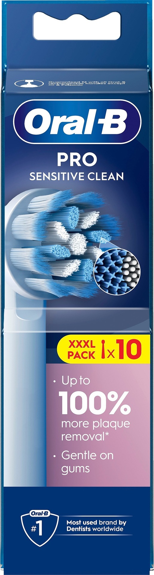 Sensitive Clean Borsthuvuden - 10 st