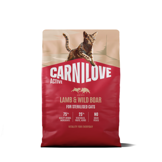 Active Cat Lamb & Wild boar for Sterilised Adult All Breeds 2 kg