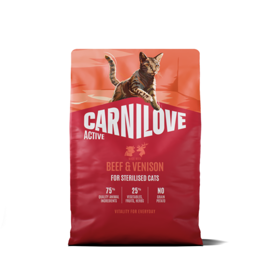 Active Cat Beef & Venison for Sterilised Adult All Breeds 2 kg