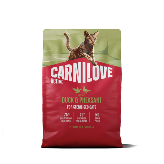 Active Cat Duck & Pheasant for Sterilised Adult All Breeds 2 kg