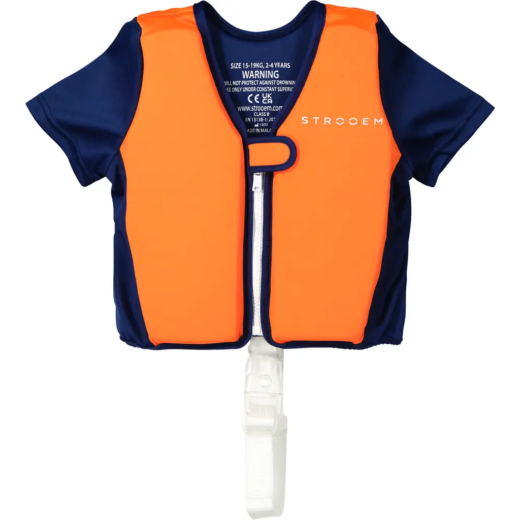 Original Simväst Orange/Navy 4-6 år 19-30 kg