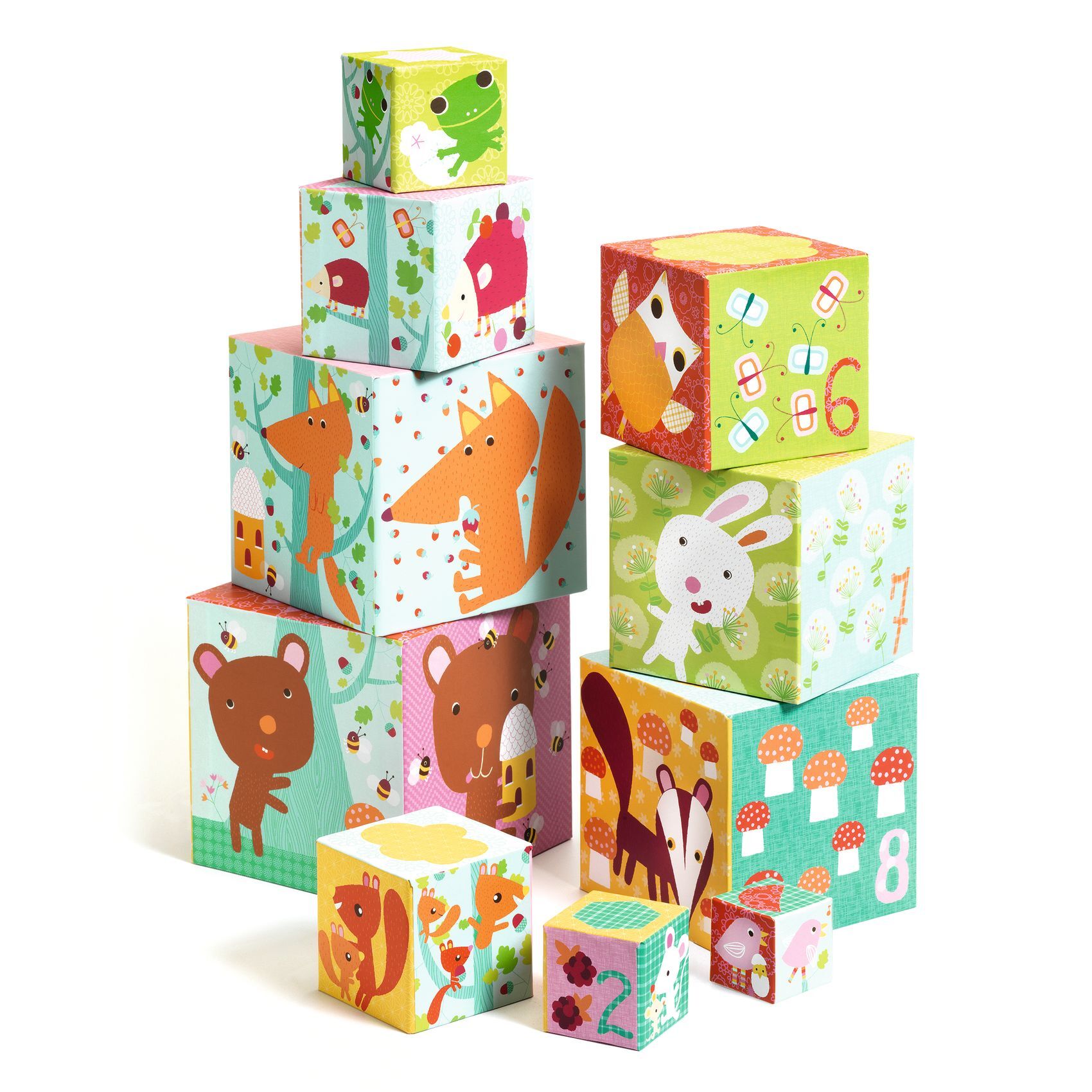 10 Forest Blocks Stapelklossar