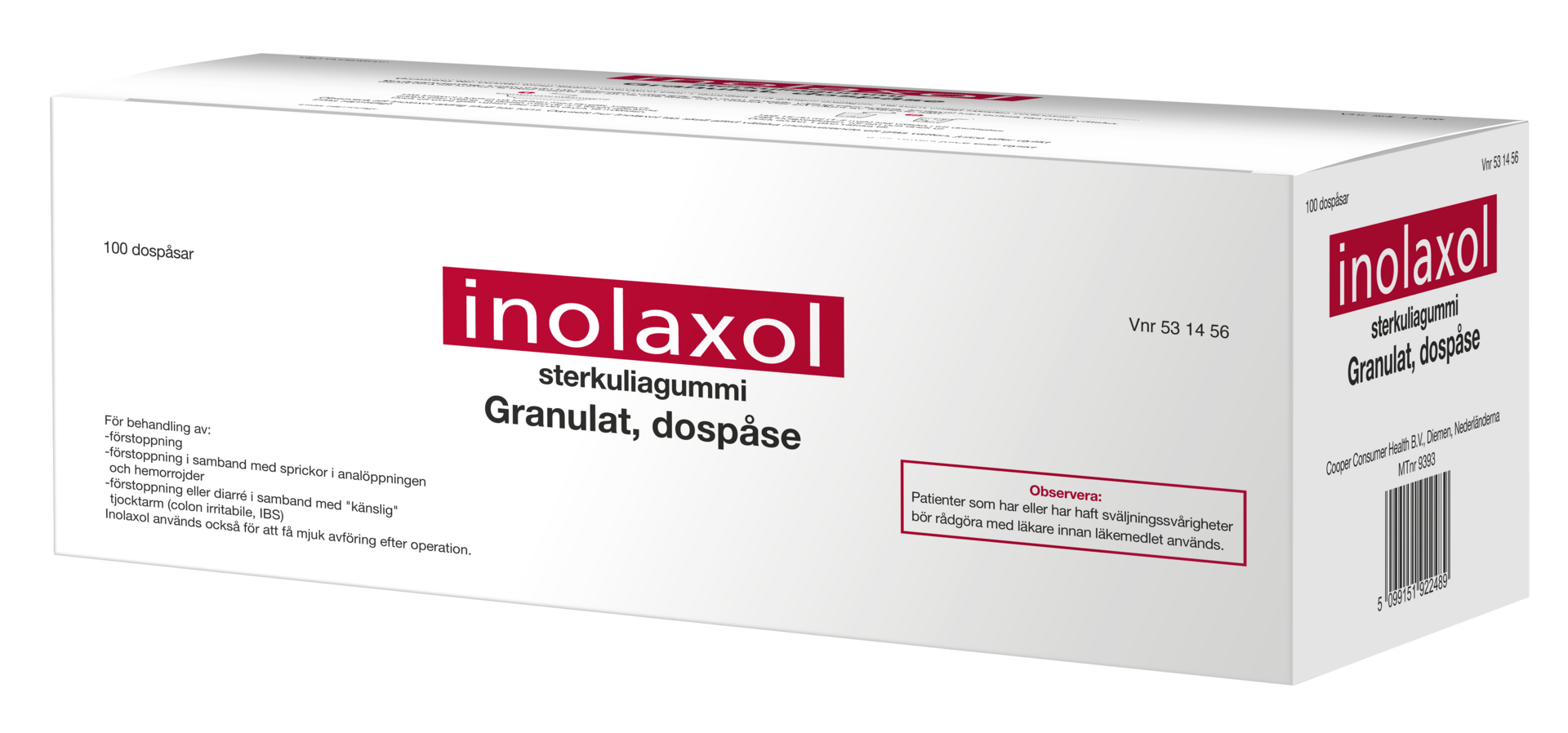 Inolaxol Granulat i dospåse Dospåsar, 100st