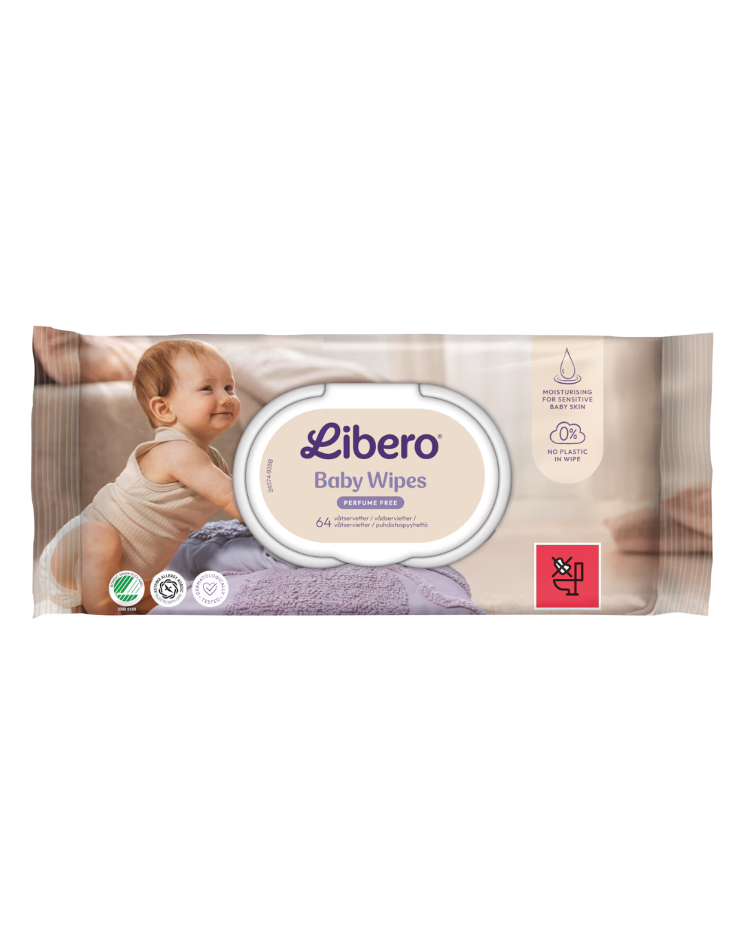 Våtservetter Singelpack 64 st