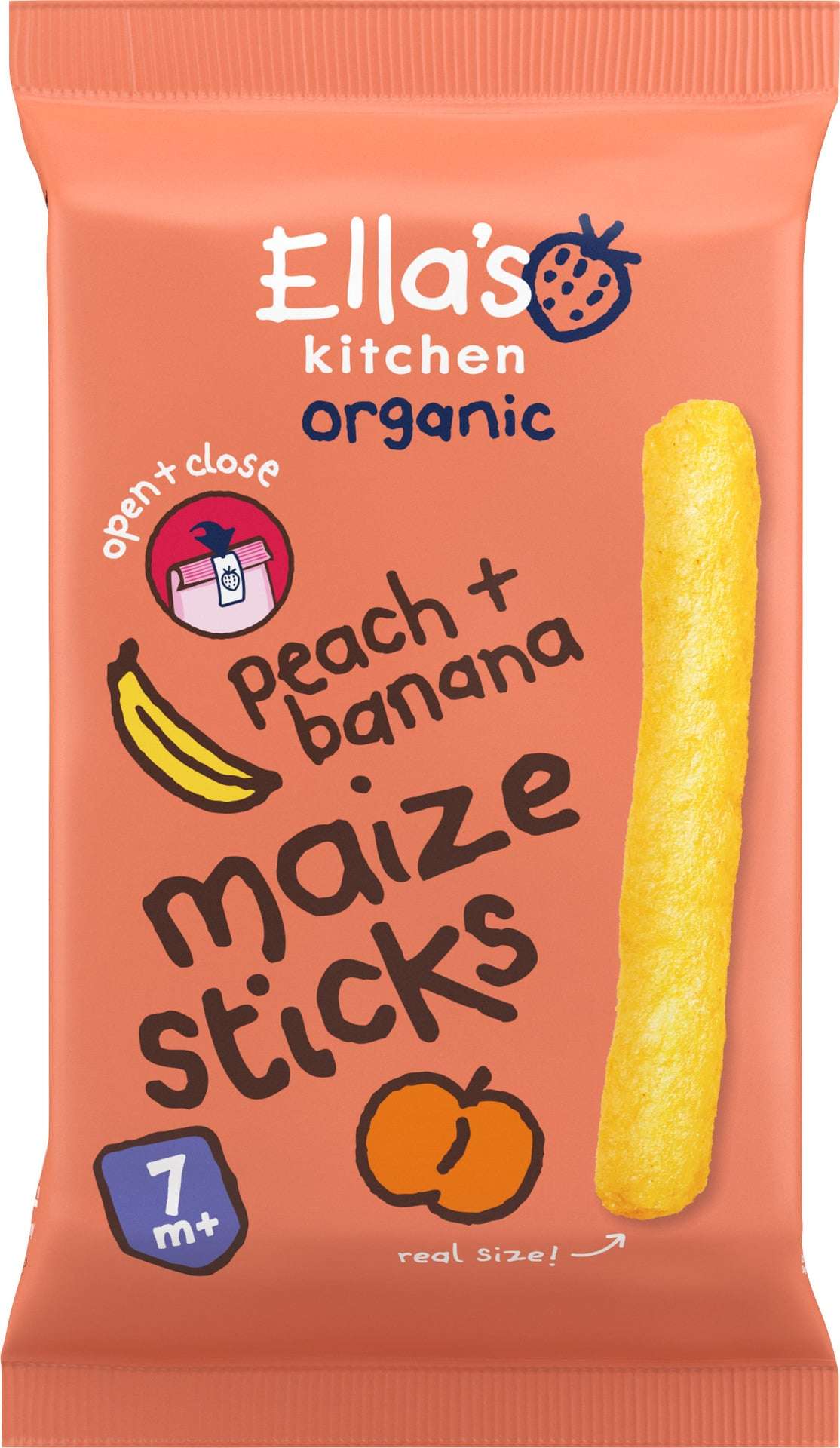 Ella's Kitchen Majspinnar Persika+Banan 16g