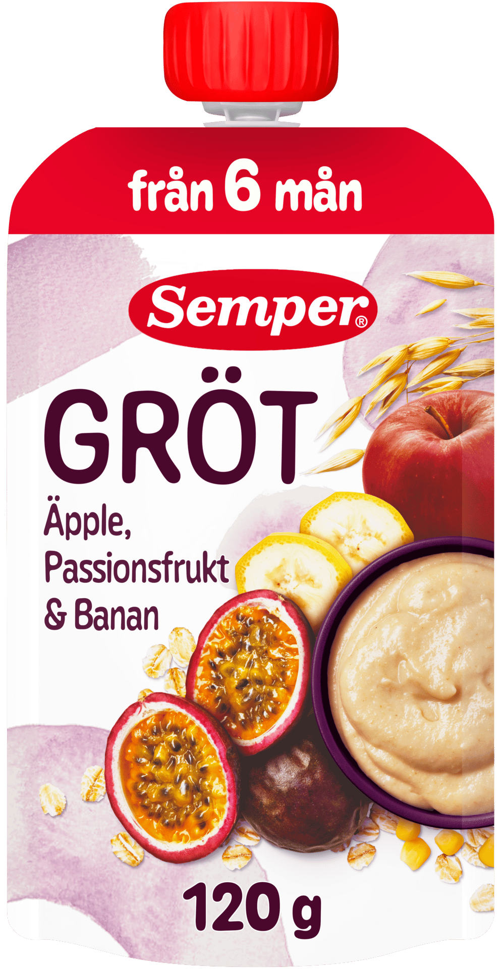 Semper Grötklämmis Passionsfrukt från 6 månader 120 g