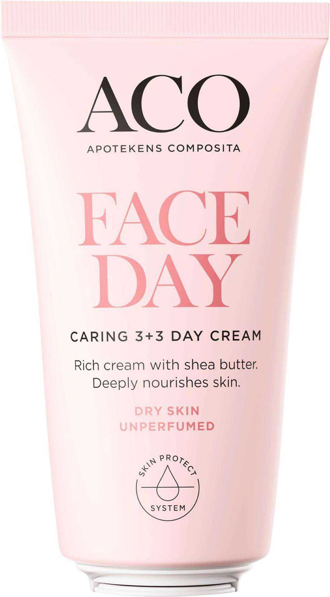 ACO Face Caring 3+3 Day Cream Oparfymerad Dagkräm 50 ml