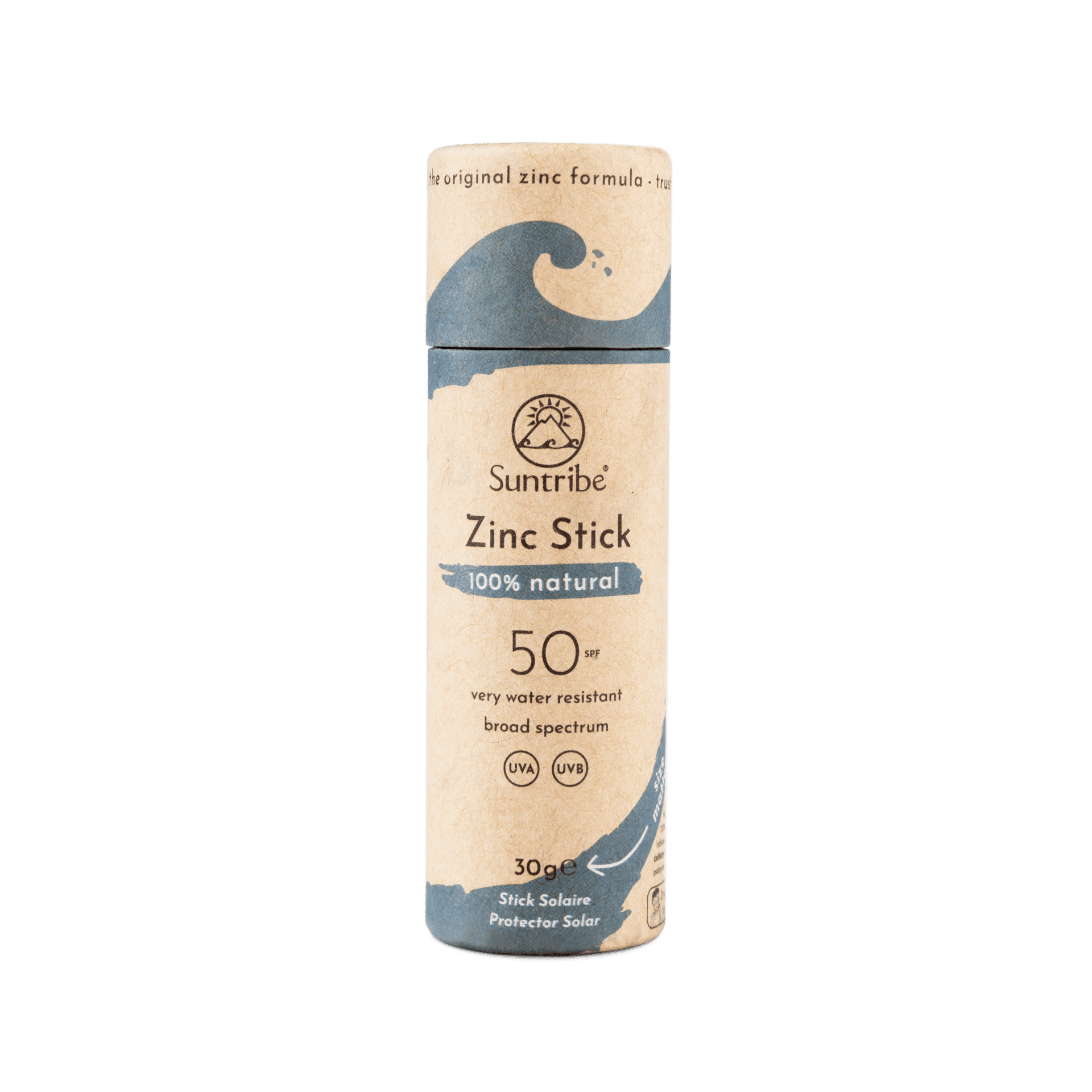 Suntribe All Natural Sport Zinc Stick SPF50 Ocean Blue 30g