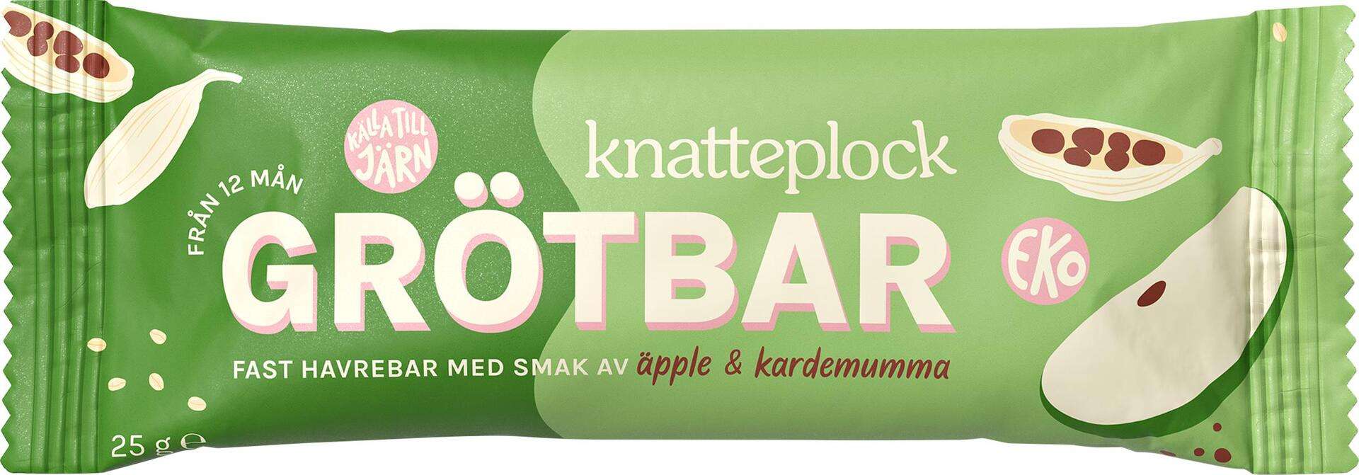 Knatteplock Grötbar Äpple & Kardemumma 12 månader