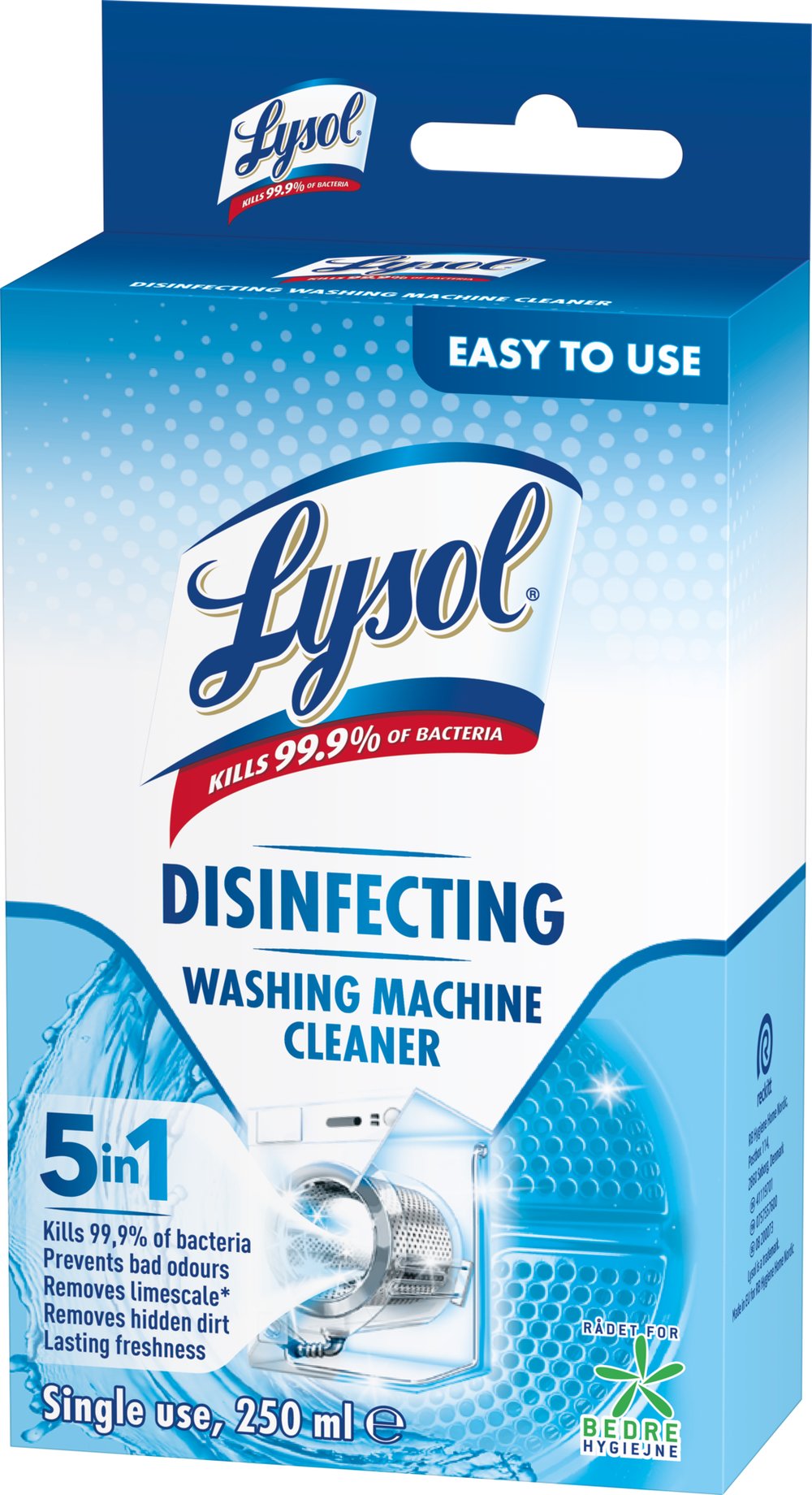 Lysol Desinficerande Tvättmaskinsrengöring 5 in 1 250 ml