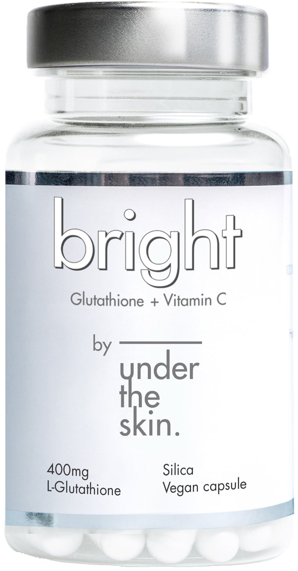 glutathione svenska Köp Under the Skin Bright Glutathione + Vitamin C 60 kapslar