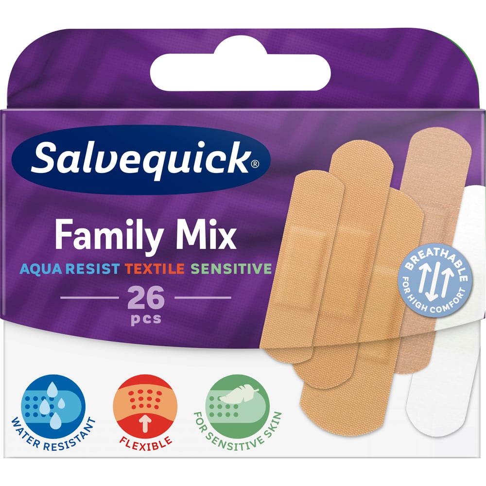Köp Salvemed Plåster Family Mix 26 st | Apohem