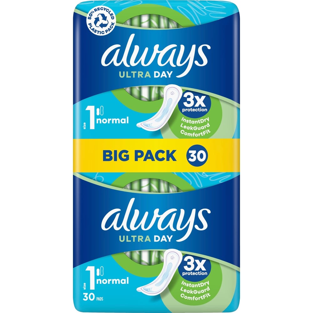 Köp Always Ultra Day Bindor Normal Storlek 1 - 30 st | Apohem