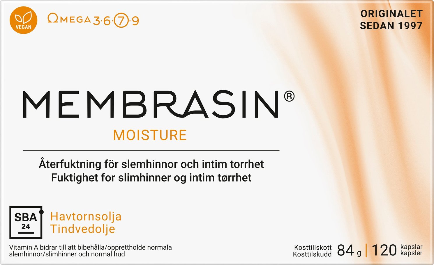 Membrasin Vid Torra Slemhinnor 120 kapslar