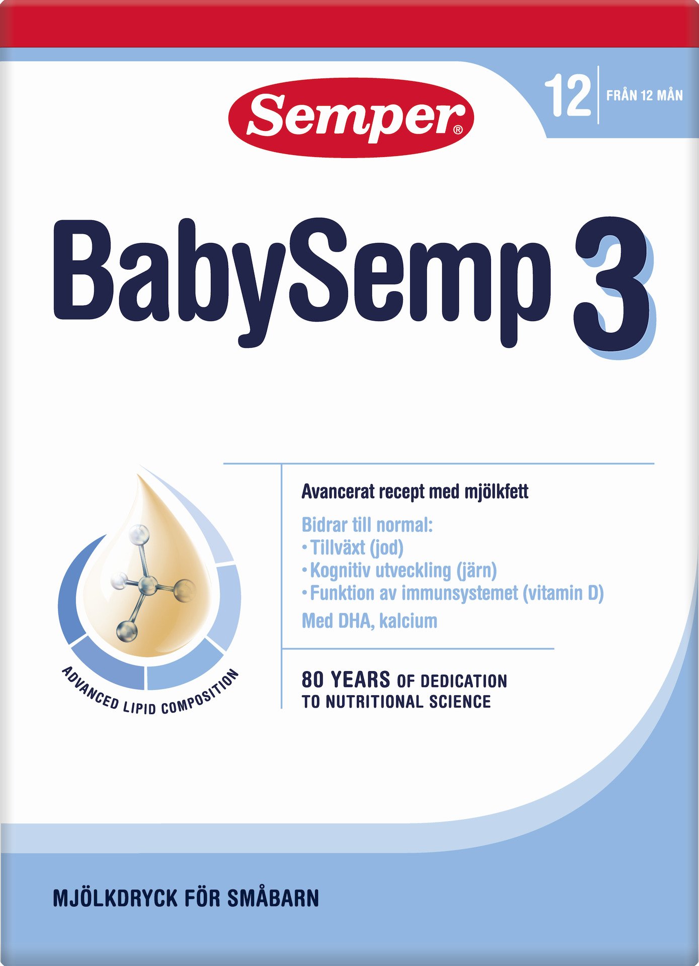 Semper BabySemp 3 Mjölkdryck 800 g