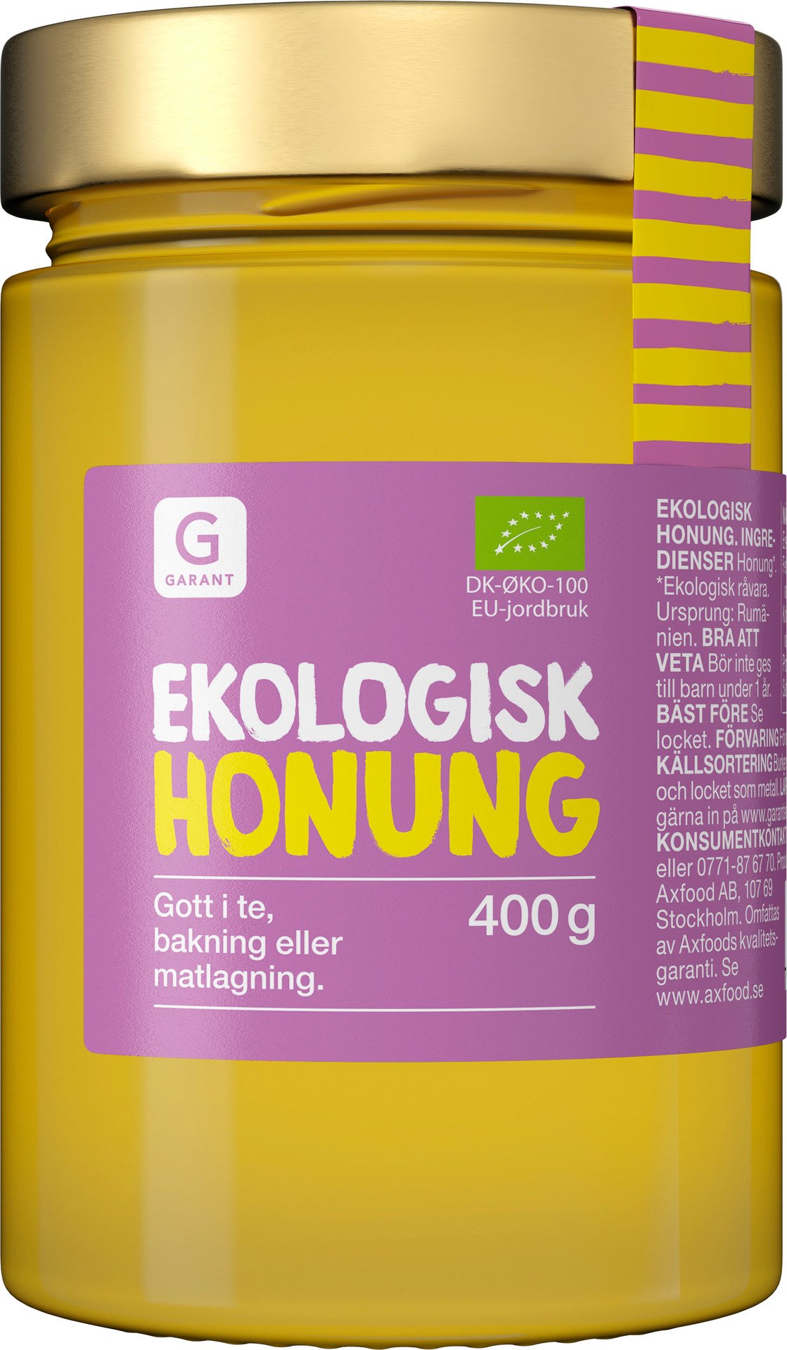 Garant Ekologisk Honung 400g
