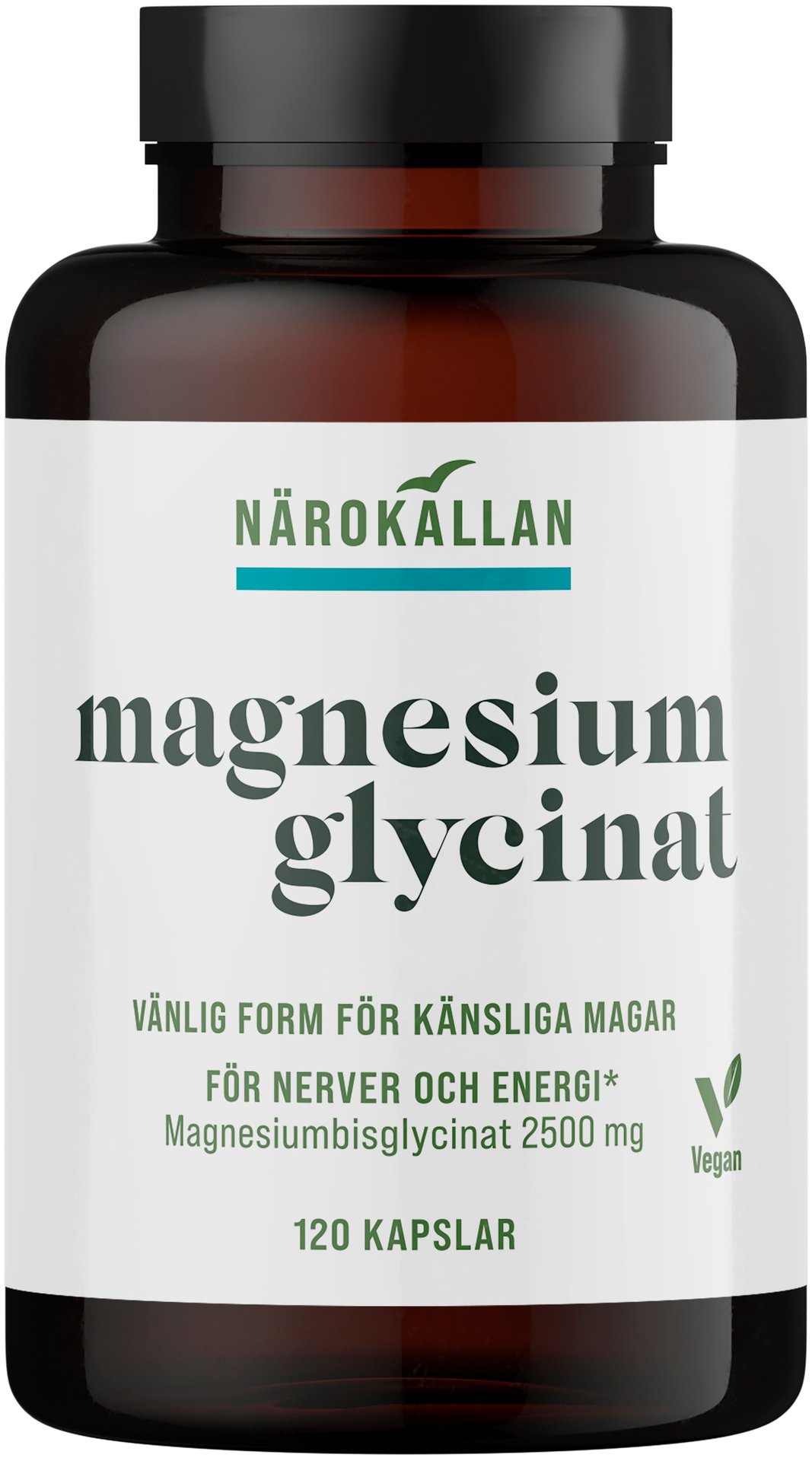 Närokällan Magnesiumglycinat 120 kapslar