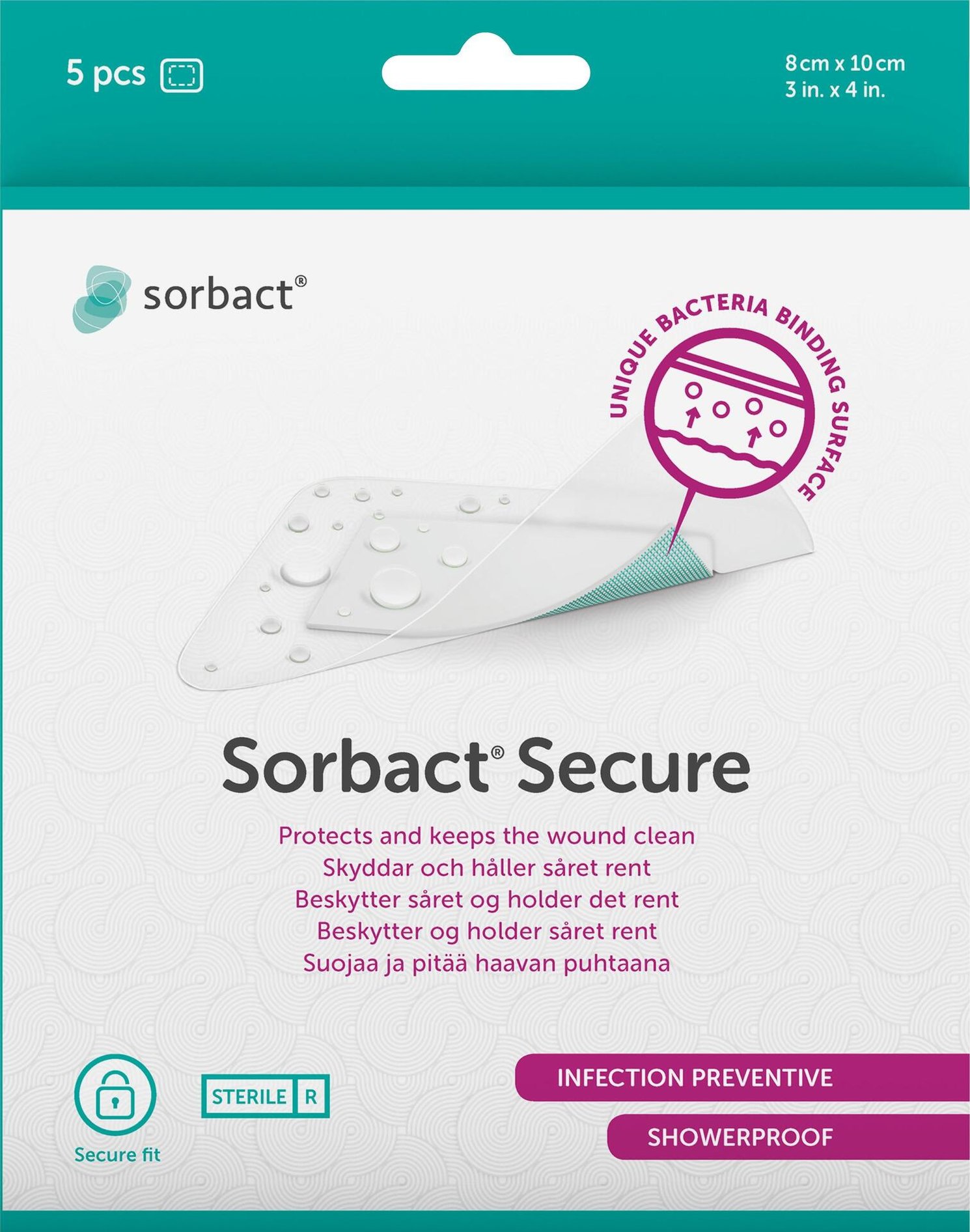 Sorbact Secure 8x10 cm