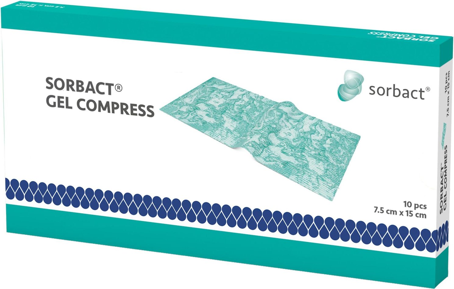 Sorbact Gel Compress 7,5 x 15cm 10st