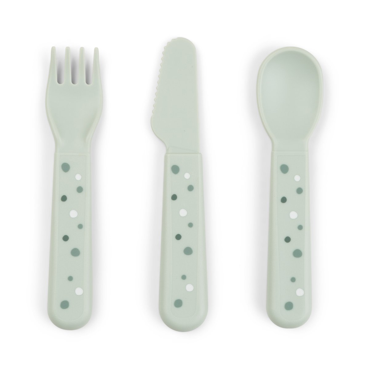 Done by Deer Foodie Bestick Happy Dots Grön 1 set