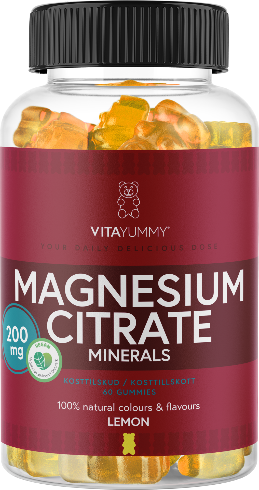 VitaYummy Magnesium Citrate Lemon 60 tuggtabletter