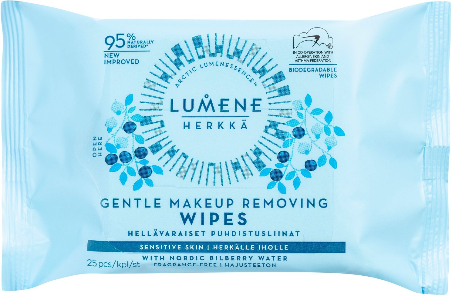 Lumene HERKKÄ Gentle Makeup Removing Wipes 25 st