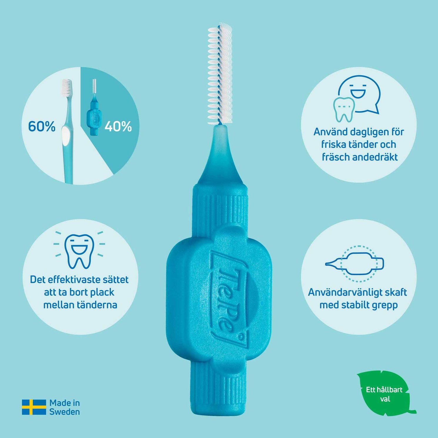 TePe Mellanrumsborste Röd 0,5 mm 20-pack