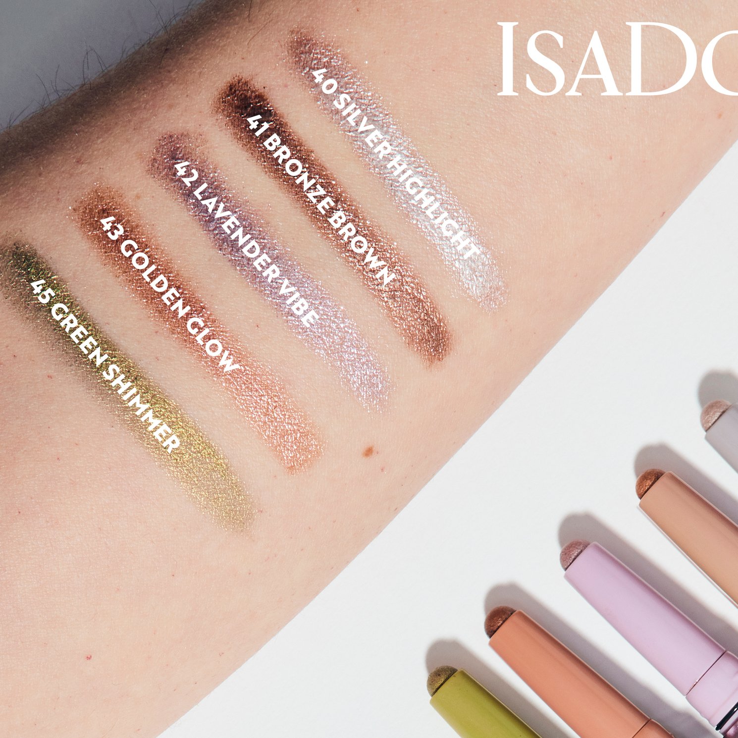 Isadora The Shimmer Eyeshadow Stick Longwear & Water-Resistant 43 Golden Glow