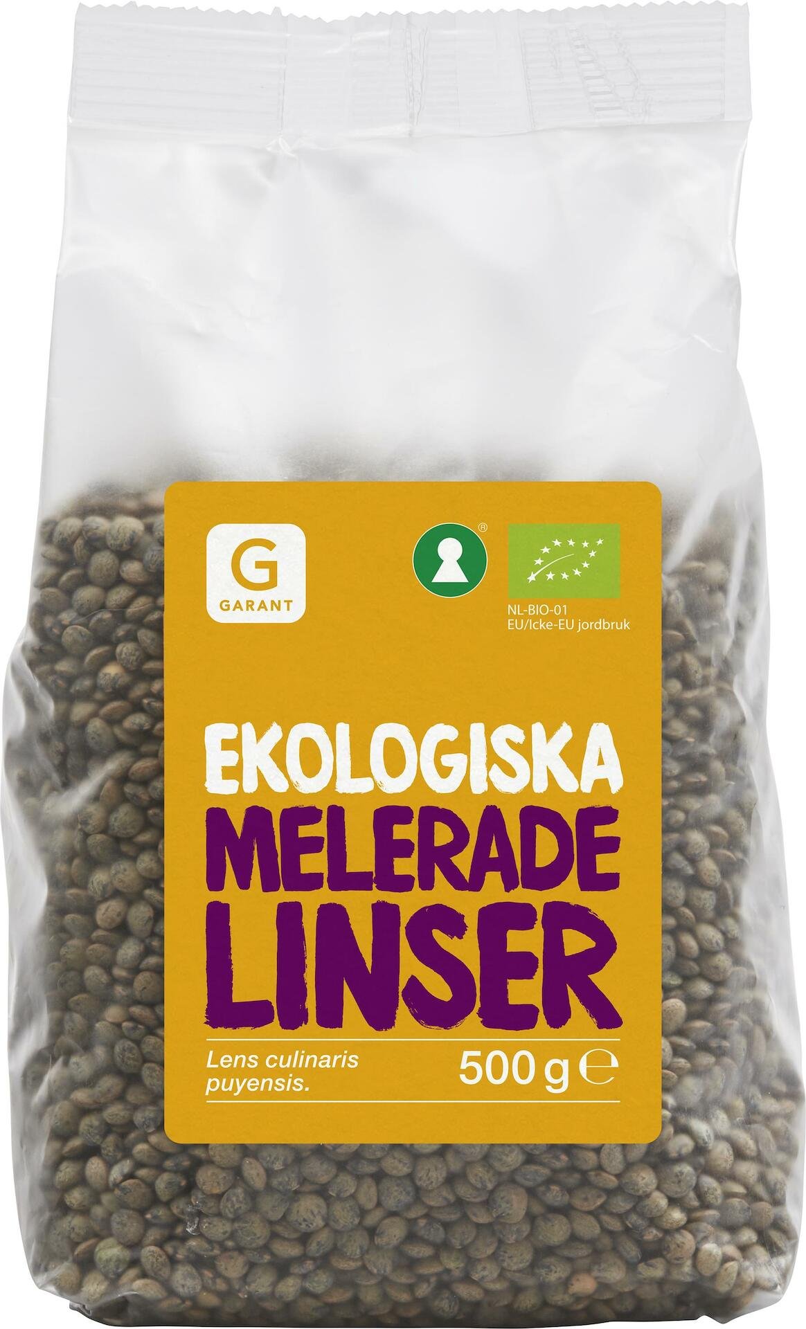 Garant Ekologiska Melerade Linser 500g
