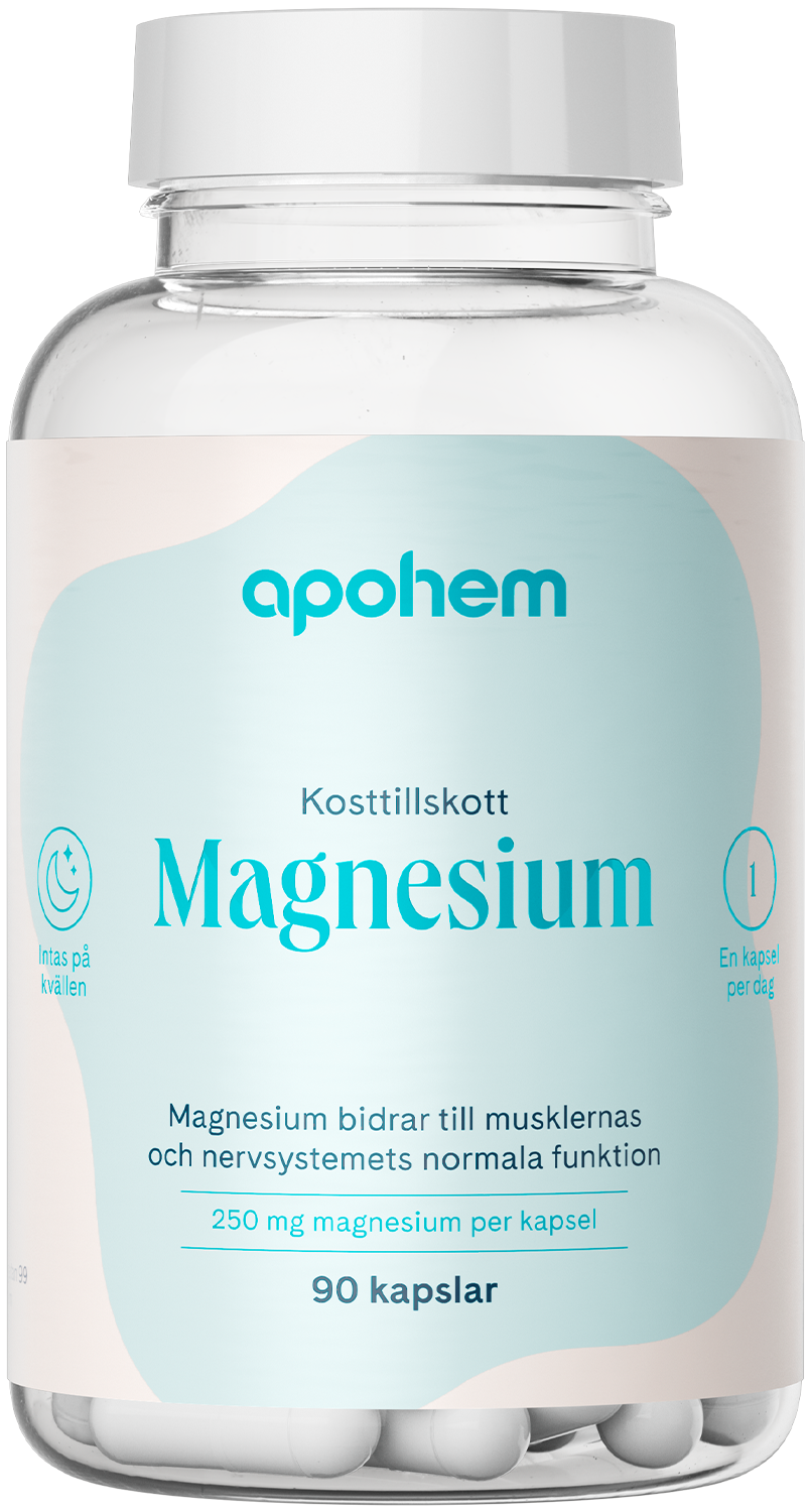 Apohem Magnesium 250 mg 90 kapslar