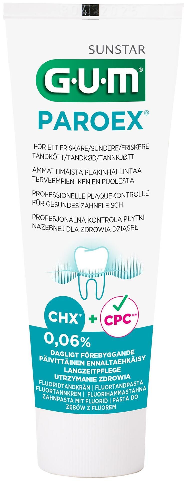 GUM Paroex fluoridtandkräm 0,06% 75 ml