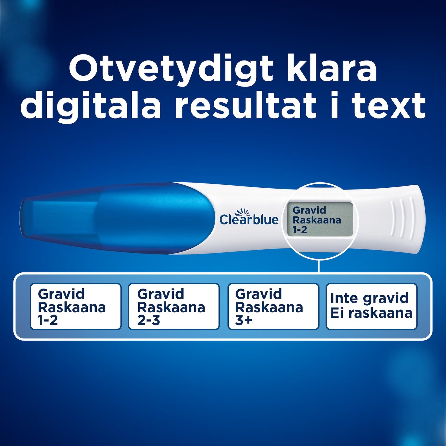 Clearblue Trippelcheck + Datum Kombinationspaket Graviditetstest 3 st