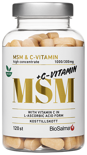 BioSalma MSM + C-vitamin 120 tabletter