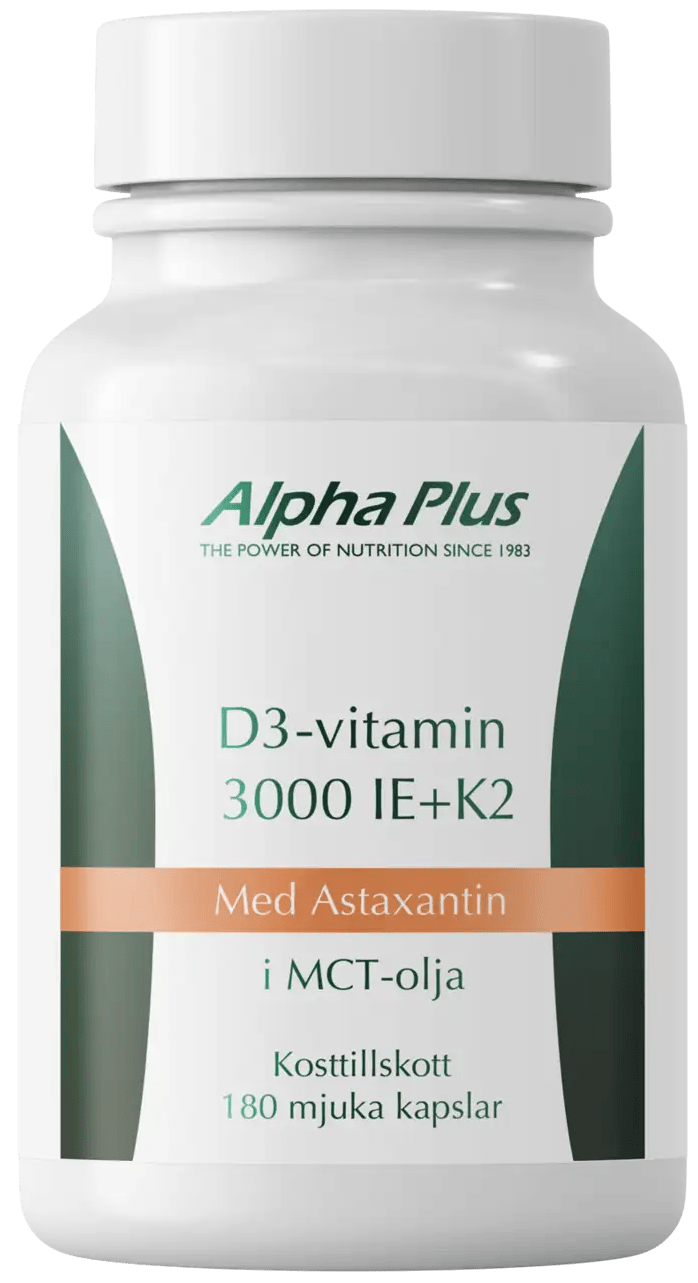 Alpha Plus D3 vitamin 3000 IE + K2 180 kapslar