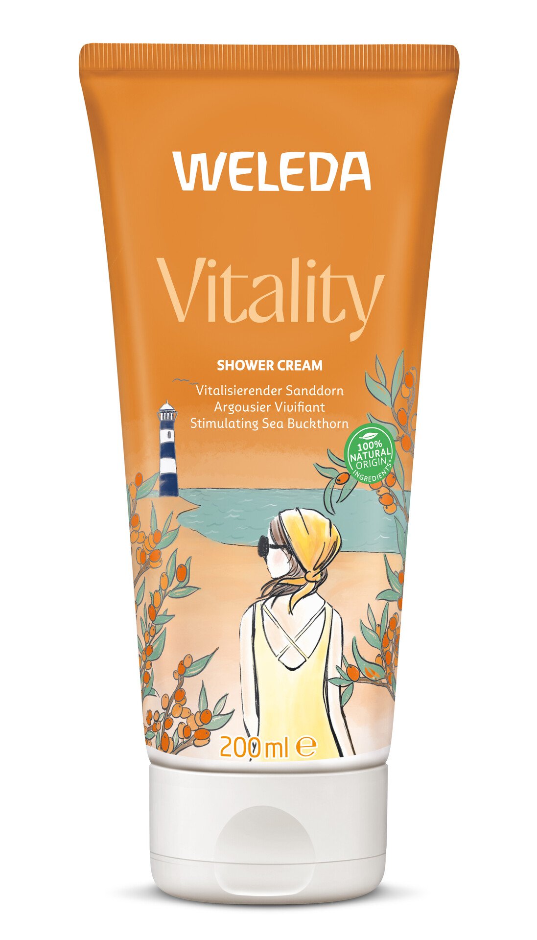 Weleda Vitality Shower Cream Sea Buckthorn 200 ml
