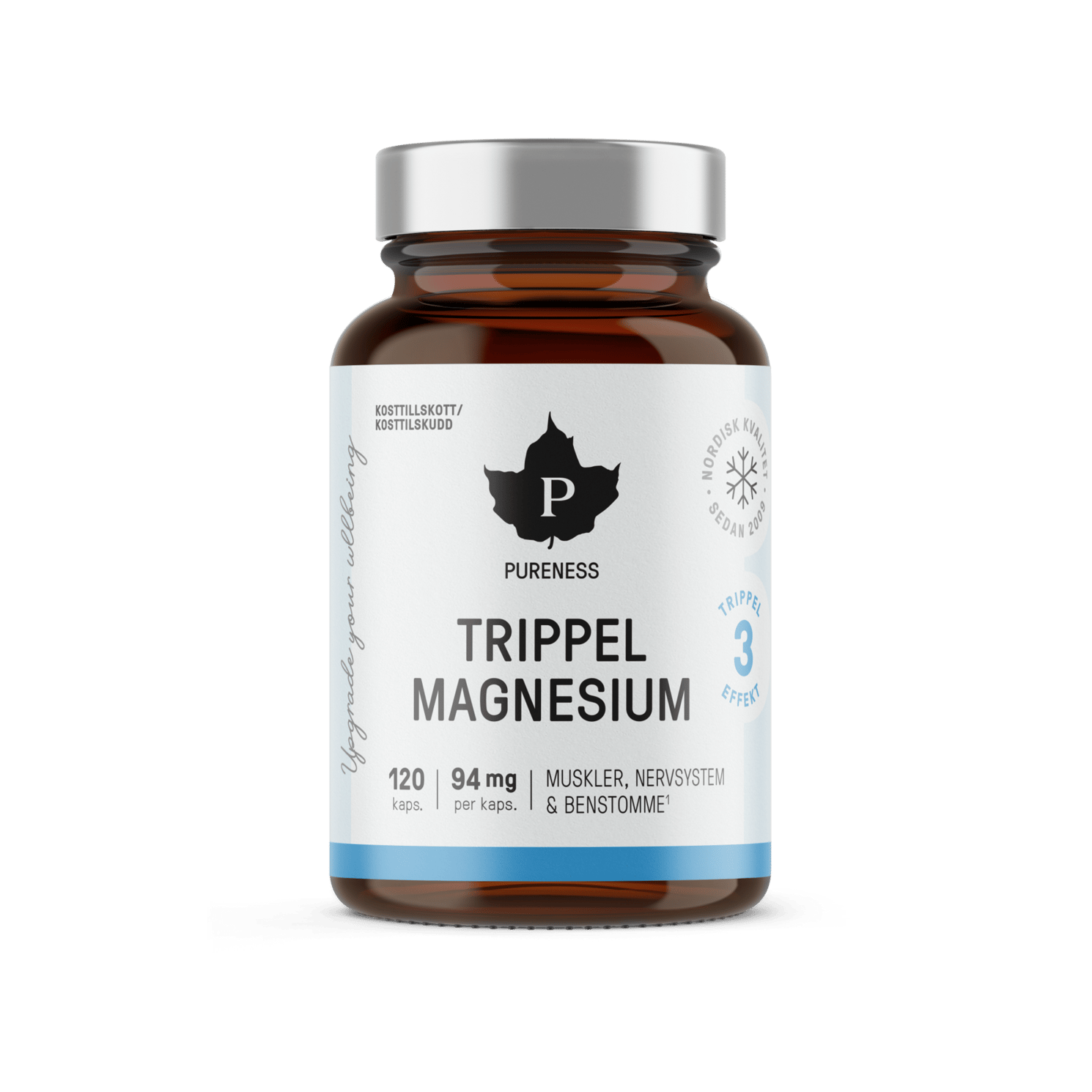 Pureness Trippel Magnesium 120 kapslar