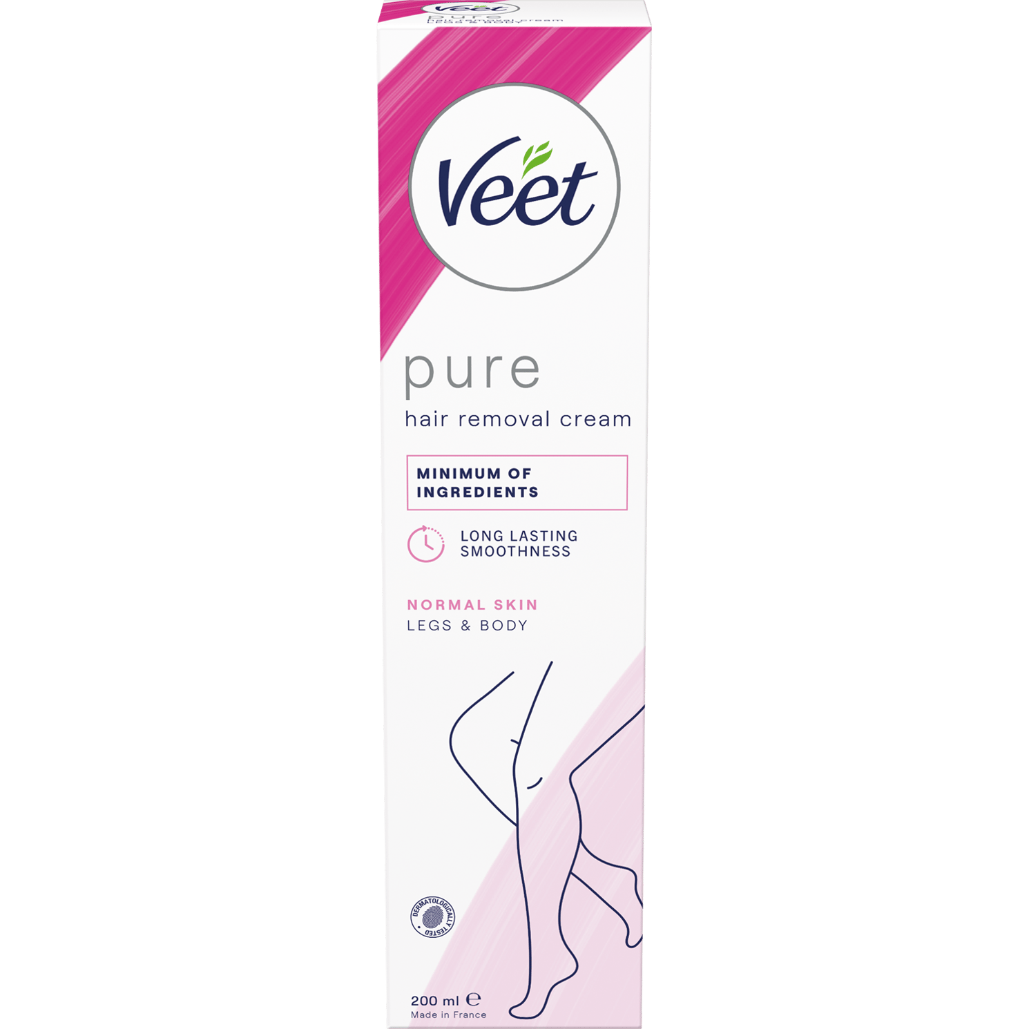 Veet Pure Hair Removal Cream Normal Skin Body & Legs 200 ml