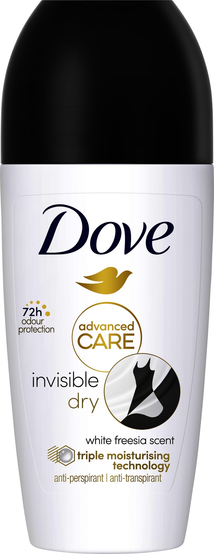 Dove 72h Advanced Care Invisible Dry Antiperspirant Deo Roll-on 50 ml